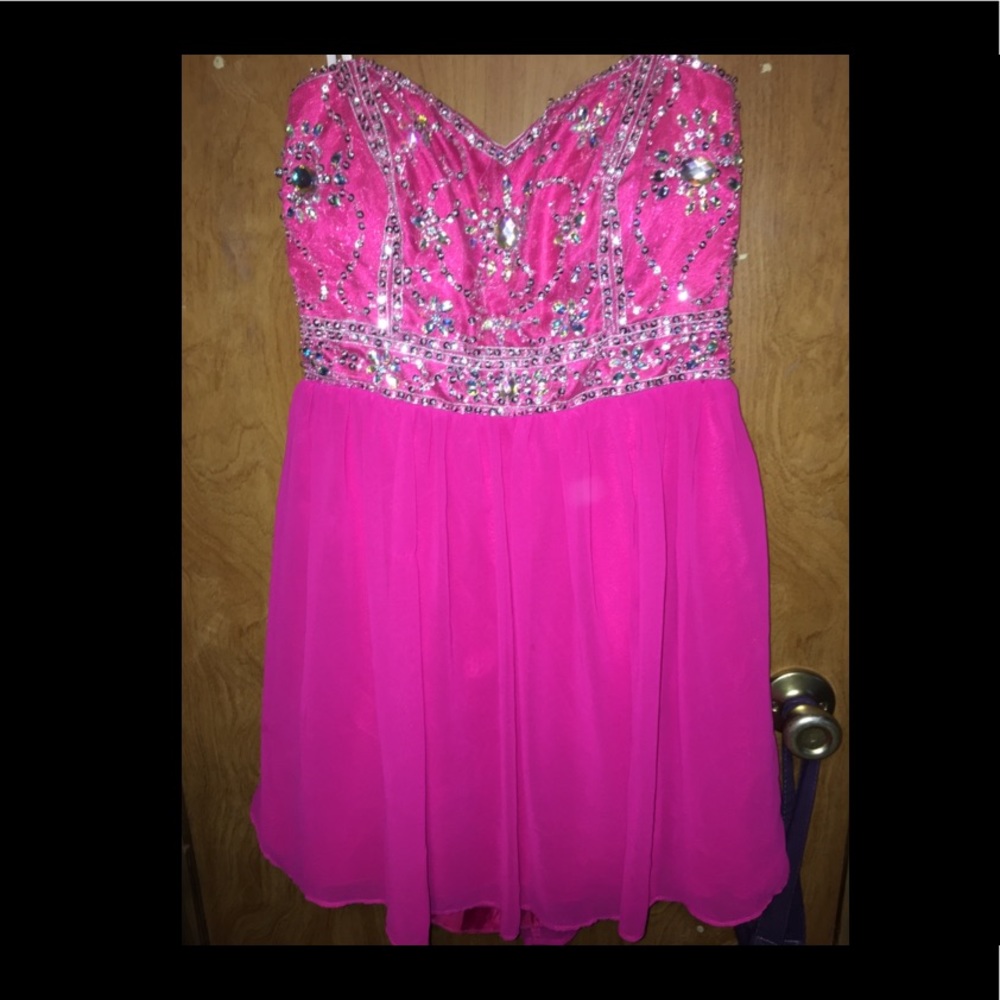 Formal pink dress
